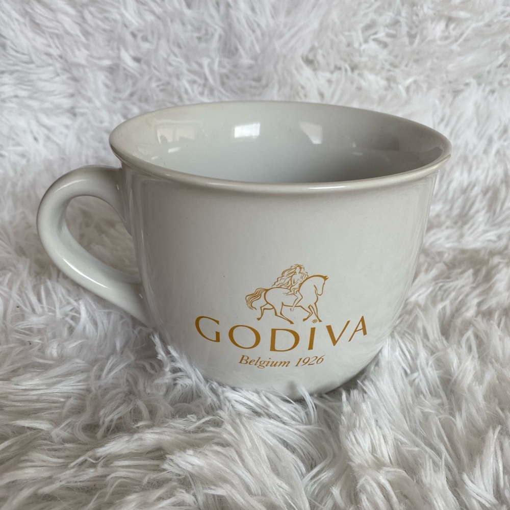 Godiva White Mug